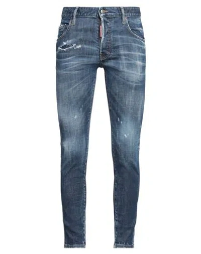 Dsquared2 Man Jeans Blue Size 40 Cotton, Polyester, Elastane