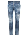 Dsquared2 Man Jeans Blue Size 40 Cotton, Polyester, Elastane In Blue