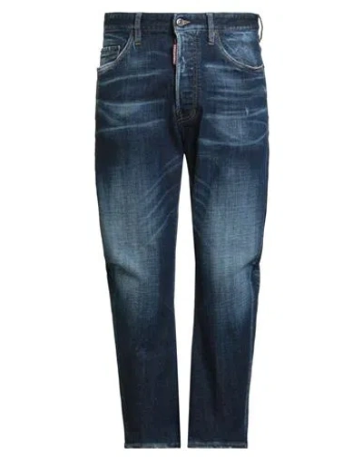 Dsquared2 Man Jeans Blue Size 42 Cotton, Polyester, Elastane