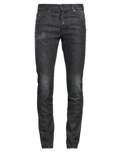 Dsquared2 Man Jeans Charcoal Size 30 Cotton, Elastane In Black