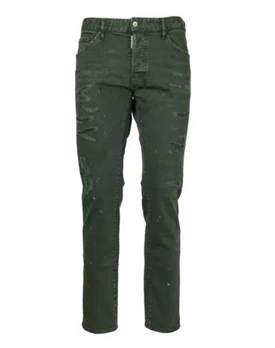 Dsquared2 Man Jeans Green Size 28 Cotton