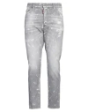 Dsquared2 Man Jeans Grey Size 40 Cotton, Elastane In Grey