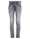 Dsquared2 Man Jeans Grey Size 36 Cotton, Elastomultiester, Elastane In Grey
