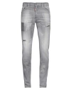Dsquared2 Man Jeans Grey Size 40 Cotton, Elastane In Grey