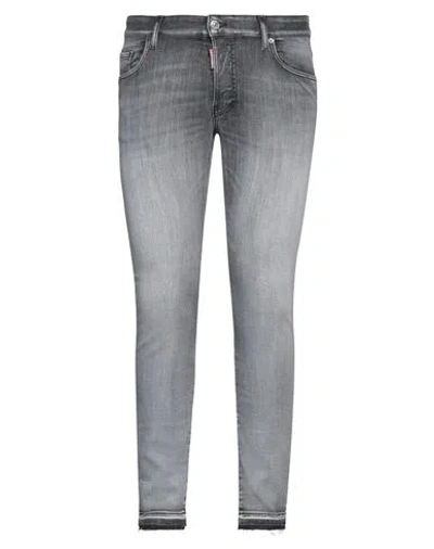 Dsquared2 Man Jeans Lead Size 32 Cotton, Elastomultiester, Elastane In Grey