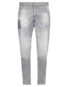 Dsquared2 Distressed Low-rise Skinny Jeans In Grey