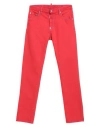 Dsquared2 Man Jeans Red Size 32 Cotton, Elastane