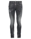 Dsquared2 Man Jeans Black Size 34 Cotton, Elastomultiester, Elastane In Grey