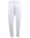 Dsquared2 Man Jeans White Size 30 Cotton