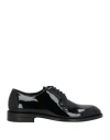 Dsquared2 Man Lace-up Shoes Black Size 9 Leather In Black