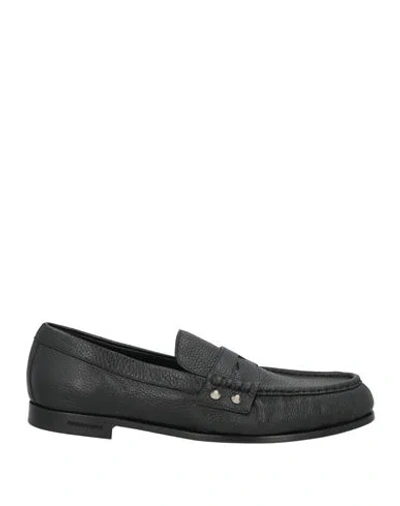 Dsquared2 Man Loafers Black Size 9 Calfskin