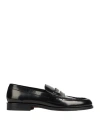 Dsquared2 Man Loafers Black Size 9 Leather In Black