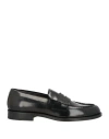 Dsquared2 Man Loafers Black Size 11 Soft Leather In Black