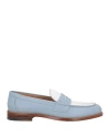 Dsquared2 Two-tone Leather Loafers In Blue