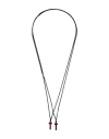 Dsquared2 Man Necklace Red Size - Brass, Tin Alloy In Red