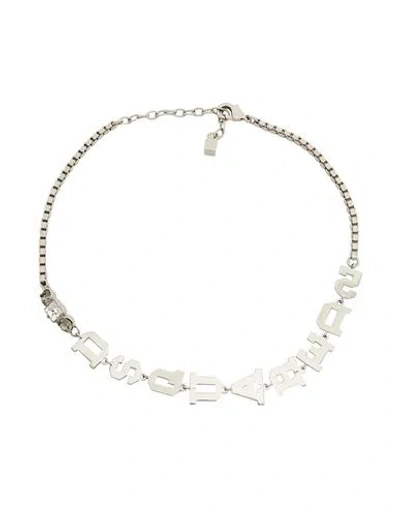 Dsquared2 Man Necklace Silver Size - Metal