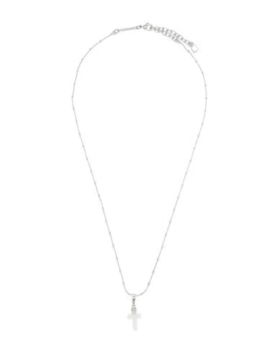 Dsquared2 Man Necklace Silver Size - Metal In Metallic
