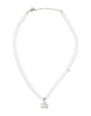 Dsquared2 Woman Necklace White Size - Plastic In White