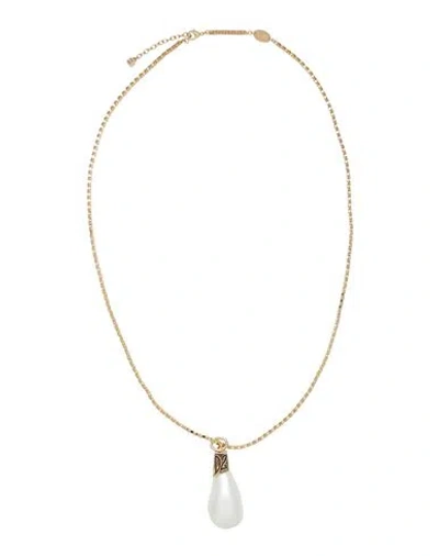 Dsquared2 Man Necklace White Size - Resin, Tin Alloy, Brass