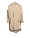 Dsquared2 Man Overcoat & Trench Coat Beige Size 38 Cotton, Elastane In Beige