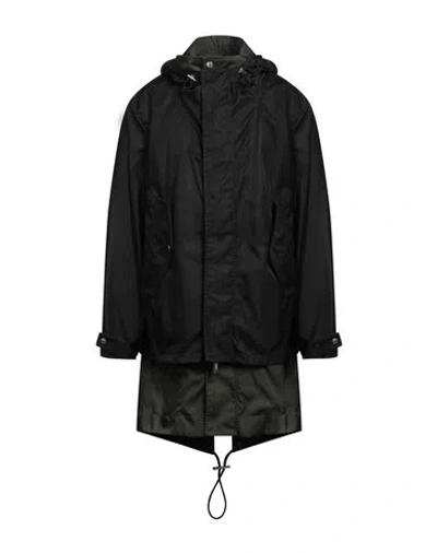 Dsquared2 Man Overcoat & Trench Coat Black Size 38 Polyamide