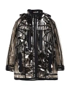 Dsquared2 Man Overcoat & Trench Coat Black Size 38 Pvc - Polyvinyl Chloride, Polyamide, Elastane In Black