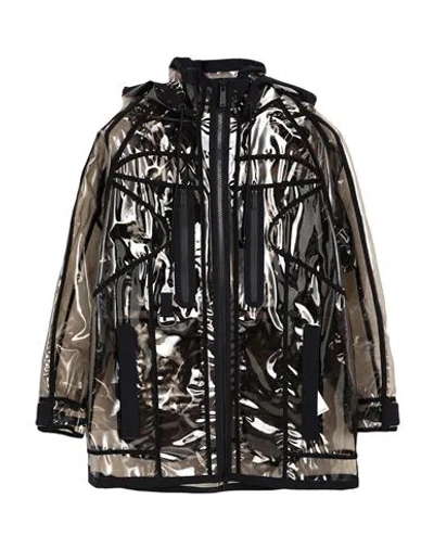 Dsquared2 Man Overcoat & Trench Coat Black Size 38 Pvc - Polyvinyl Chloride, Polyamide, Elastane