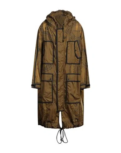 Dsquared2 Man Overcoat & Trench Coat Military Green Size 38 Polyamide