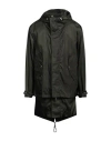 Dsquared2 Man Overcoat & Trench Coat Military Green Size 38 Polyamide