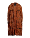 Dsquared2 Man Overcoat Rust Size 38 Polyamide In Red