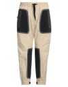Dsquared2 Cotton Blend Pants With Tech Fabric Inserts In Beige