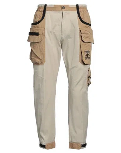 Dsquared2 Man Pants Beige Size 32 Cotton, Elastane In Nude