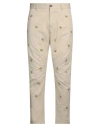 Dsquared2 Man Pants Beige Size 36 Cotton