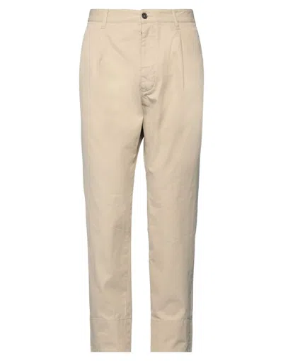 Dsquared2 Man Pants Beige Size 38 Cotton