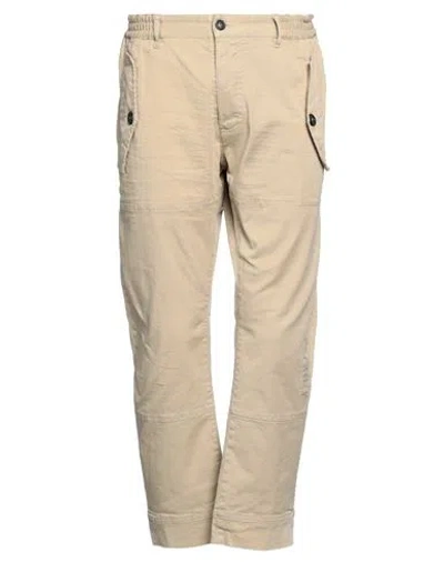 Dsquared2 Man Pants Beige Size 36 Cotton, Elastane