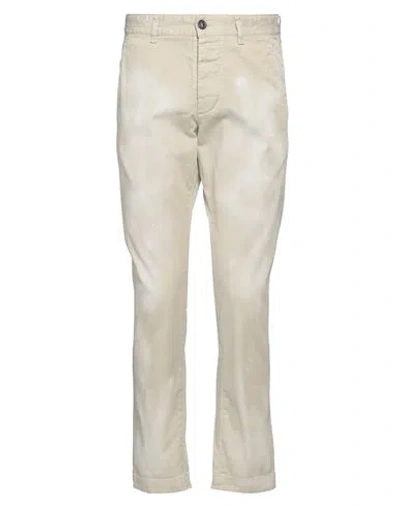 Dsquared2 Man Pants Beige Size 38 Cotton, Elastane