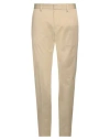 Dsquared2 Man Pants Beige Size 38 Cotton, Elastane In Beige
