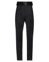 Dsquared2 Man Pants Black Size 32 Virgin Wool, Silk In Black