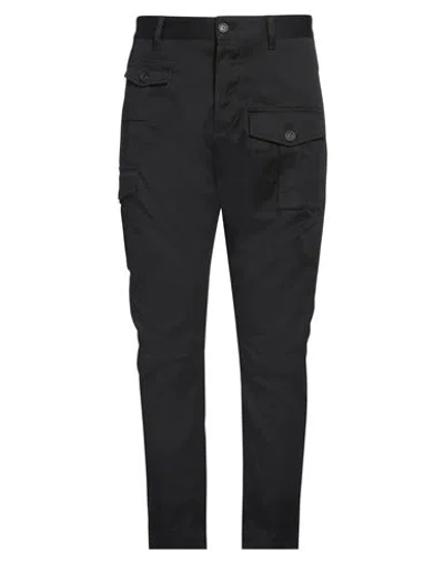 Dsquared2 Man Pants Black Size 34 Cotton, Elastane