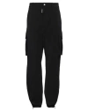 Dsquared2 Cargo Trousers With Elasticated Cuffs And Drawstring Waist In Black