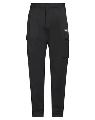 Dsquared2 Mens Black Logo-patch Stretch-wool Trousers