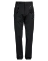 Dsquared2 Man Pants Black Size 36 Virgin Wool, Elastane In Black