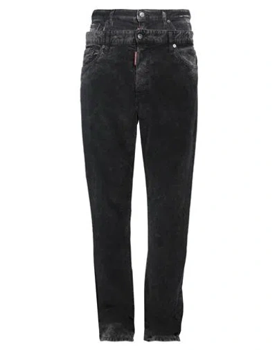 Dsquared2 Man Pants Black Size 36 Cotton, Elastane