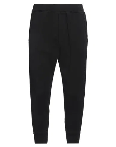 DSQUARED2 DSQUARED2 MAN PANTS BLACK SIZE L COTTON, ELASTANE