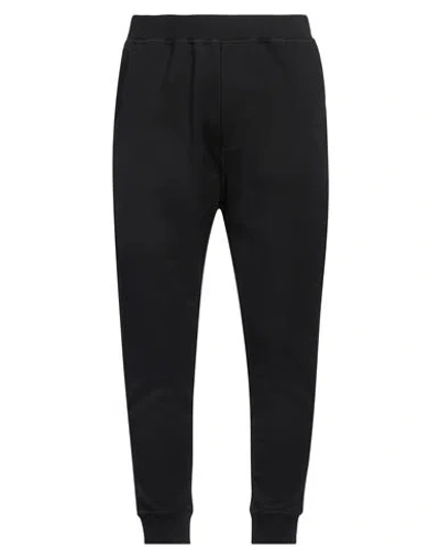 DSQUARED2 DSQUARED2 MAN PANTS BLACK SIZE L COTTON, ELASTANE