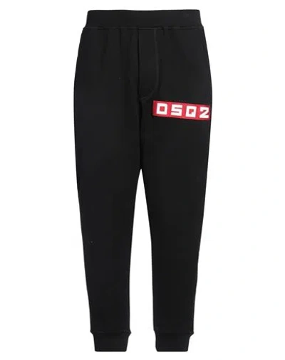 Dsquared2 Man Pants Black Size L Cotton, Elastane