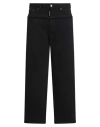 Dsquared2 Denim-panel Cotton Track Pants In Black
