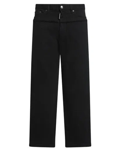 DSQUARED2 DSQUARED2 MAN PANTS BLACK SIZE L COTTON, ELASTANE