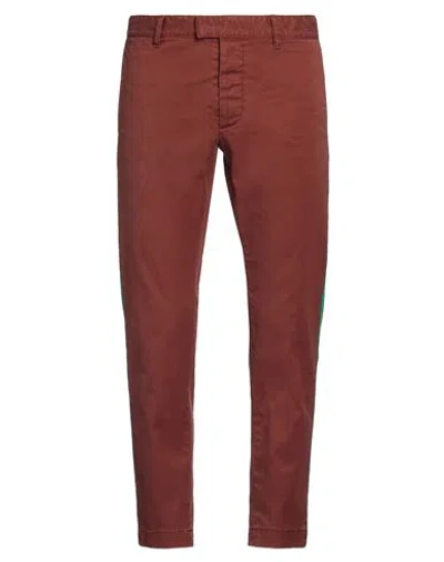 Dsquared2 Man Pants Brown Size 32 Cotton, Elastane