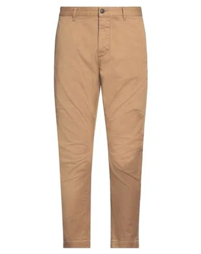 Dsquared2 Man Pants Camel Size 34 Cotton, Elastane In Beige